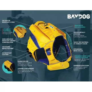BayDog | Monterey Offshore Schwimmweste - gelb