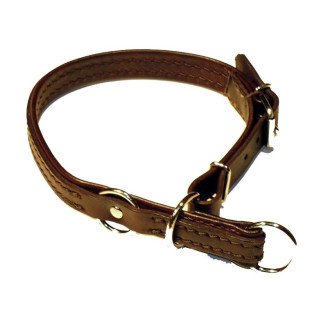 Zubíček Leder-Zugstopp-Halsband
