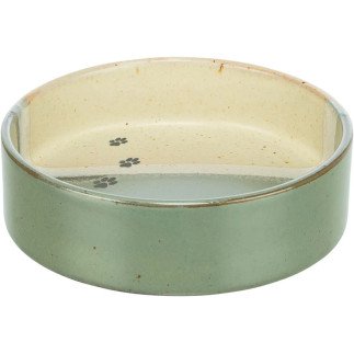 TRIXIE Keramiknapf Grün/Beige – 0,2 l | Ø 12 cm